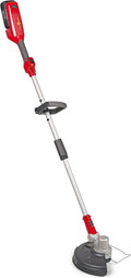 WOLF Garten Rasentrimmer, 30 CM, für den Garten, Rot/Silber/Schwarz