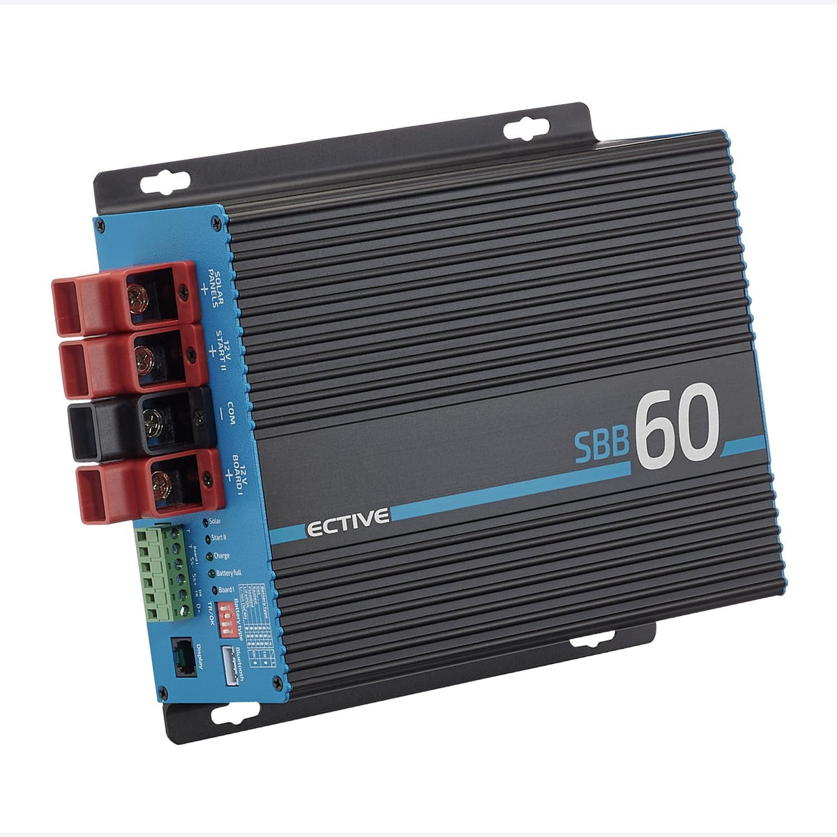 Solar-Batterieladegeräte AGM/Gel/Nass/LiFePO4, 12 V, Schwarz/Blau/Rot, ECTIVE