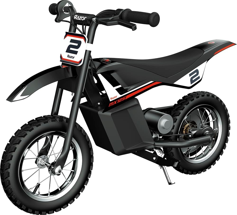 Razor MX125 Kickscooter, 100 W, Schwarz/Weiß