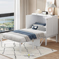 Bett Schrankbett 90x200 cm, 90 × 200 cm, Weiß, Soweiz