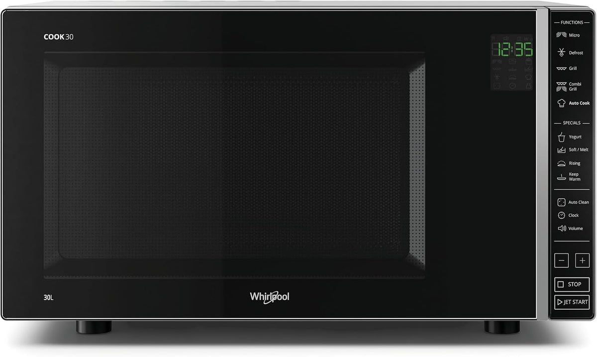 Mikrowelle, 30 L, 900 W, 1050 W, Schwarz, Whirlpool