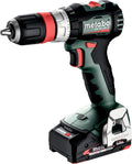metabo Akku-Bohrschrauber, 18 L, 18 V, 2.0 Ah, mit LED, Schwarz/Grün, aus Stahl