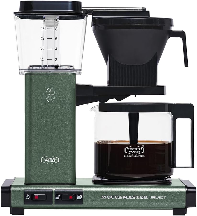 MOCCAMASTER KBG Select Kaffeemaschine, Grün/Schwarz