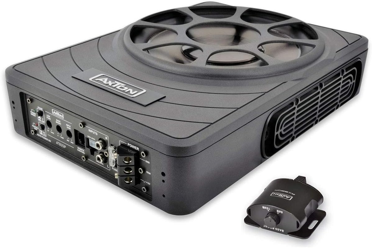 AXTON ATB25P Subwoofer, 180 W, 10 Zoll, 25 cm, mit Fernbedienung, mit USB, Schwarz