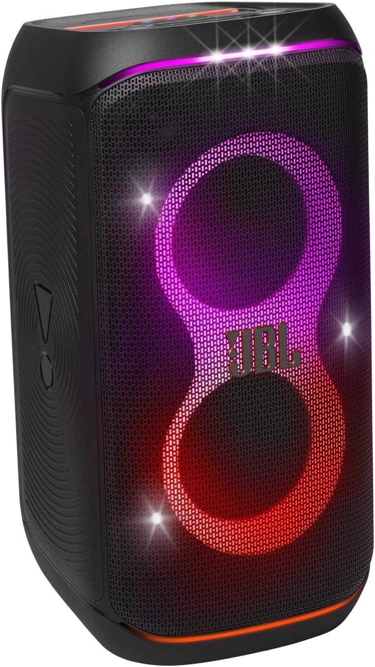 JBL JBL Pro Tragbare Bluetooth-Lautsprecher, mit KI-Erkennung, kabellos, Schwarz