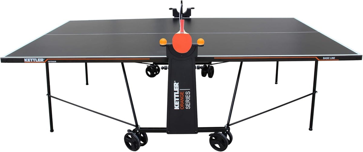 Tischtennis-Platten, klappbar, höhenverstellbar, aus Aluminium, Schwarz, KETTLER