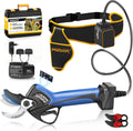 Baumscheren & Gartenscheren Astscheren1050W, 21 V, 4000 mAh, 40 mm, bürstenlos, verstellbar, kabellos, für den Garten, Blau/Schwarz, SWANSOFT