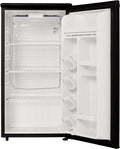 Mini-Kühlschrank, verstellbar, aus Glas, für das Schlafzimmer und das Büro, Schwarz/Weiß, roomwell