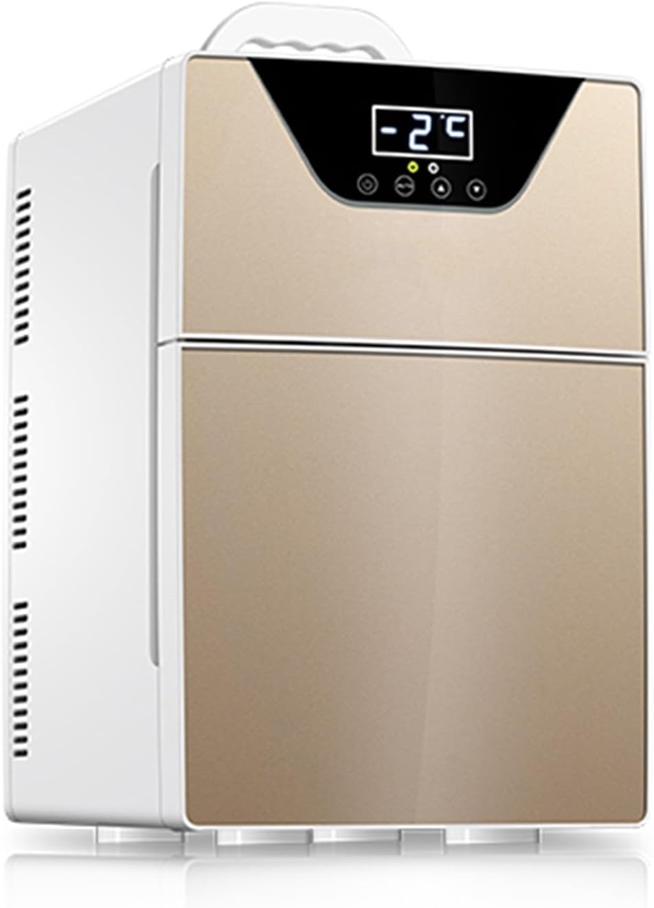 Mini-Kühlschrank, für das Schlafzimmer und das Büro, Gold, Yajuer