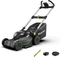 SUNTEK SLM4417-Upgraded Rasenmäher, 40 V, 4,0 Ah, 43 cm, kabellos, Schwarz/Grün