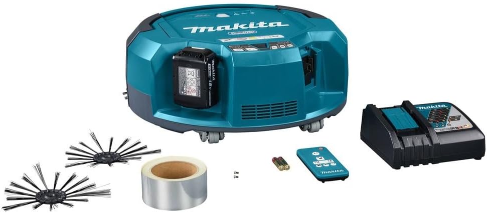 Makita DRC200RT Saugroboter, 18 V, 500 m², Blau/Schwarz