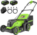 Greenworks Garantie-MO48L422-01 Rasenmäher, 40 L, 48 V, 24 V, bürstenlos, Grün/Schwarz