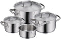 WMF Gourmet Plus Topfsets, aus Edelstahl und Stahl, Silber