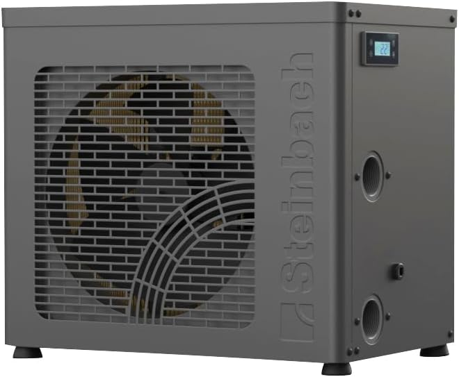 Heizpumpen R290-Kältemittel, 20.000 l, 4,3 kW, mit WLAN, mit App-Steuerung, Grau, STEINBACH