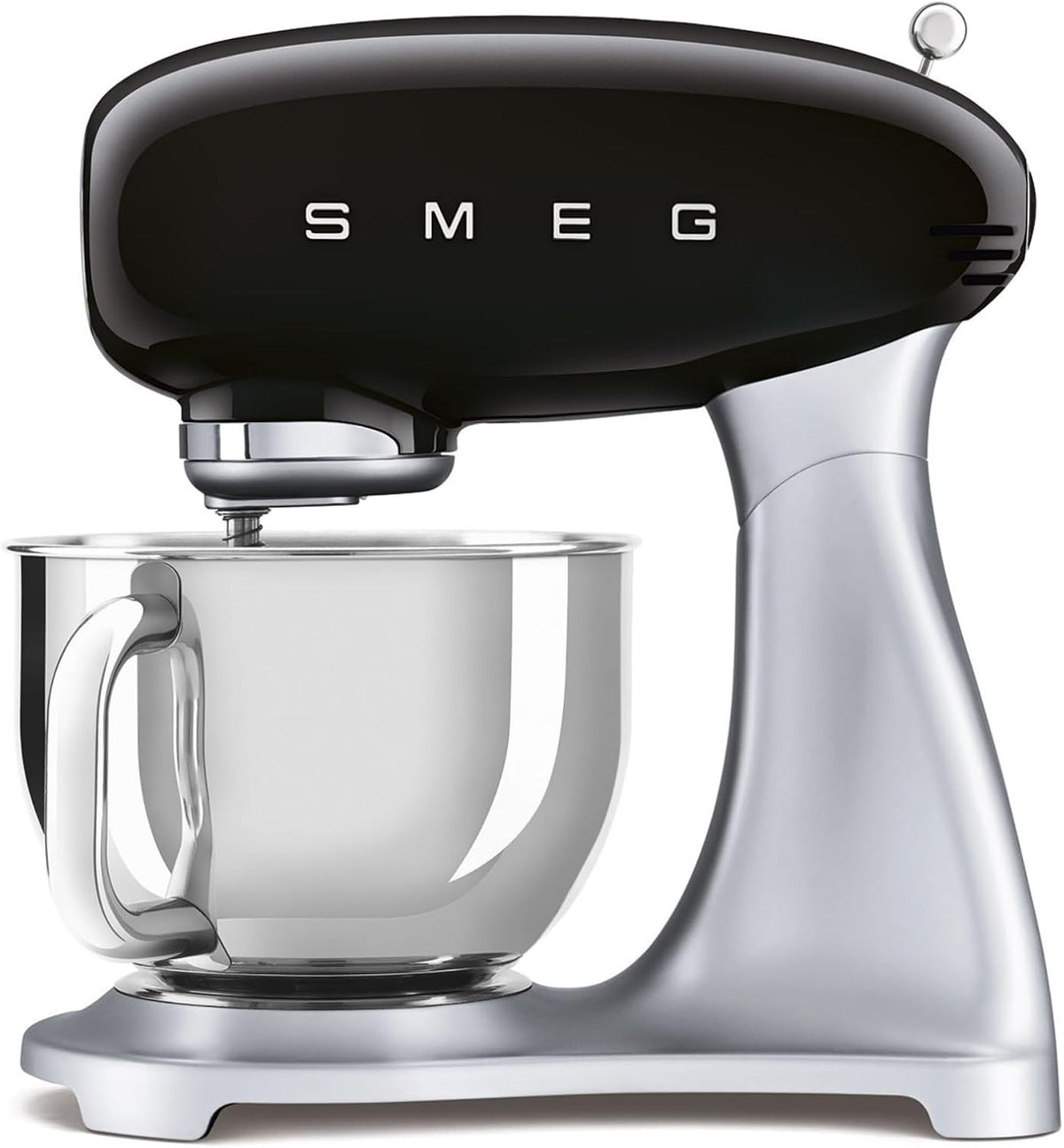 Smeg SMF02BLEU Küchenmaschine, 800 W, für die Küche, aus Edelstahl und Stahl, Schwarz/Silber