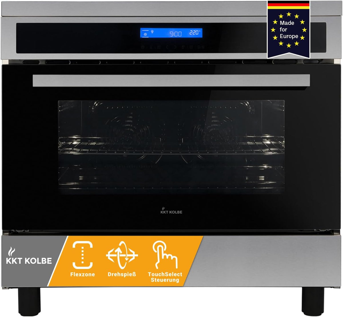 KKT KOLBE CC9001IND Kochfeld, 108 l, 90 cm, Schwarz/Silber
