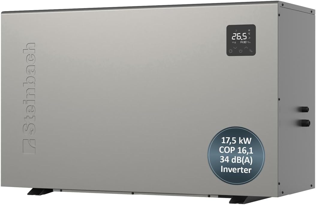 STEINBACH Wärmepumpe Silent 17 Heizpumpen, 70.000 l, 17,5 kW, Grau