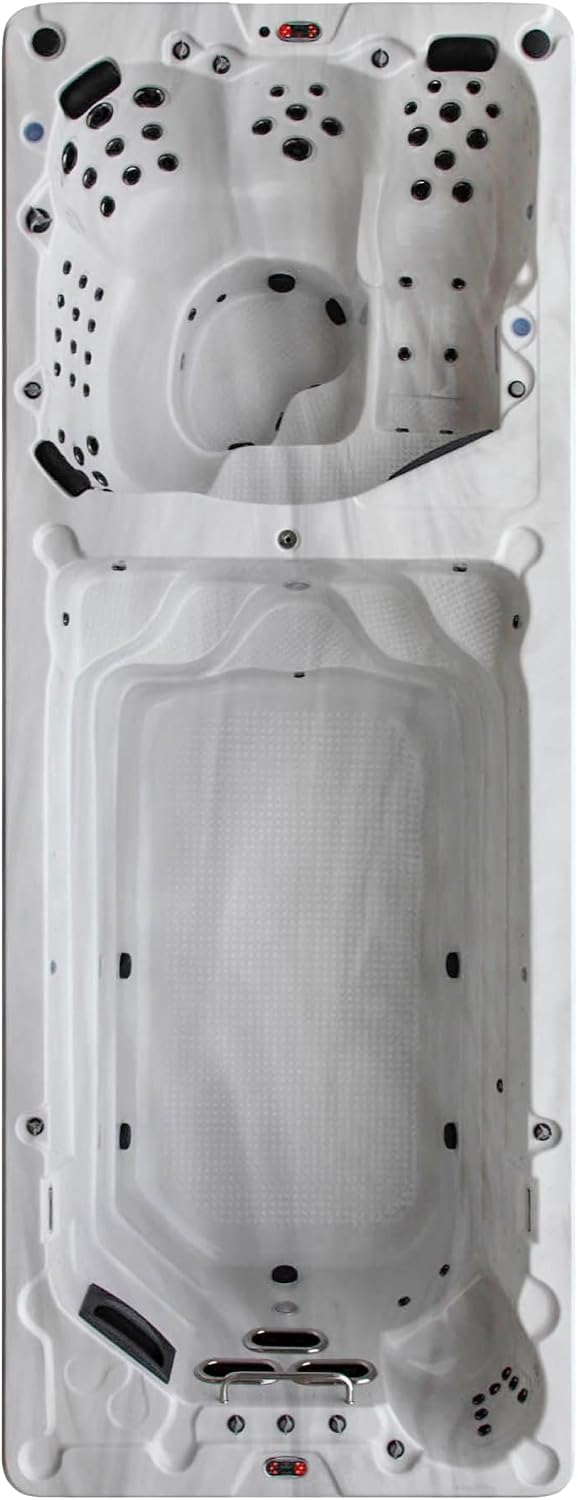 CANADIAN SPA CO. Badewannen mit Sprudelfunktion, winterfest, mit LED, Weiß